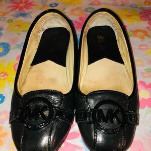 Michael Kors Black Leather Flats